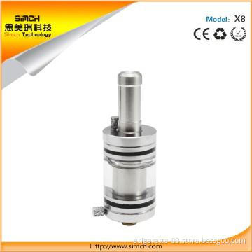 electronic cigarette X8 Atomizer with Rechangeable atomizer coil
